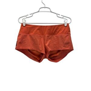 Oiselle Roga Shorts Running Walking Orange 04